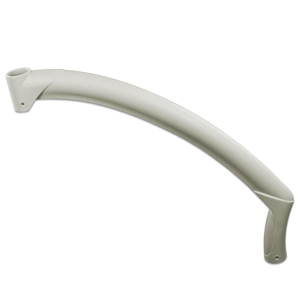 G-PLUS Pearl Handrail Compatible with Above Ground BiltMor Swimming Pool Ladder Step White Handrail