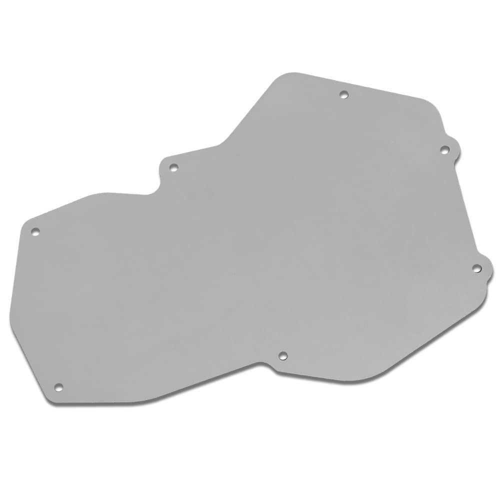 G-PLUS A/C And Heater Delete Panel C4 Compatible with all 84-96 Corvettes Silver