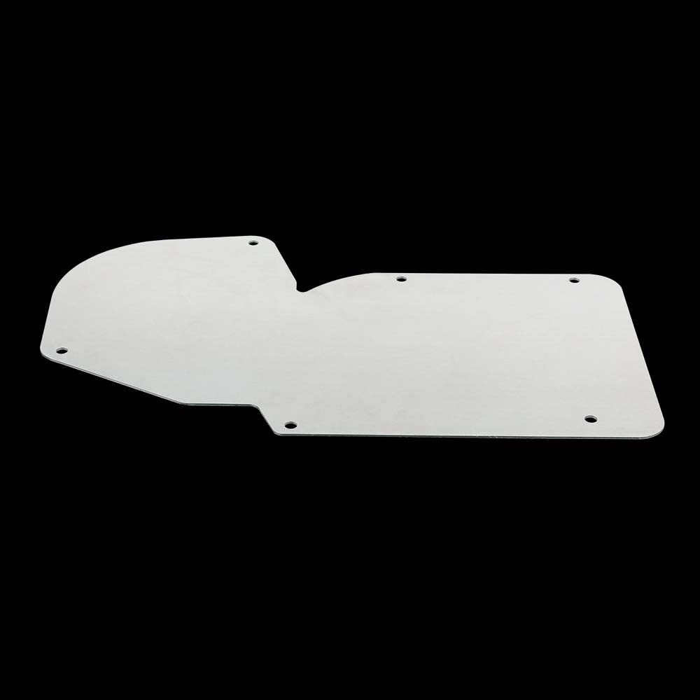 G-PLUS A/C And Heater Delete Panel C3 Compatible with 1968-1982 Corvette Silver