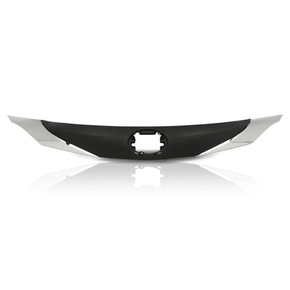G-PLUS Front Bumper Upper Hood Grill Compatible with Toyota Sienna 2021-2022 Gloss Black/Silver