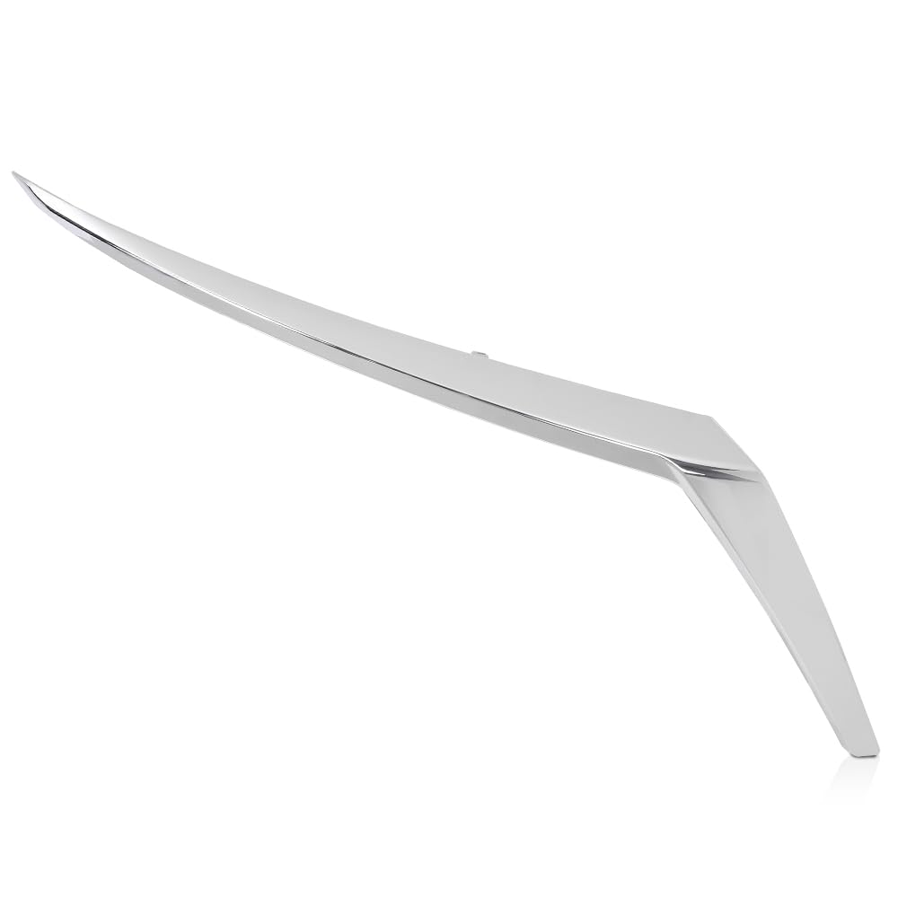 G-PLUS Front Right Side Bumper Cover Molding Chrome Trim 1pc Silver Compatible with Nissan Kicks 2021-2023 (For S And SV Models) NI1047111, 191275878071, 620745R00A