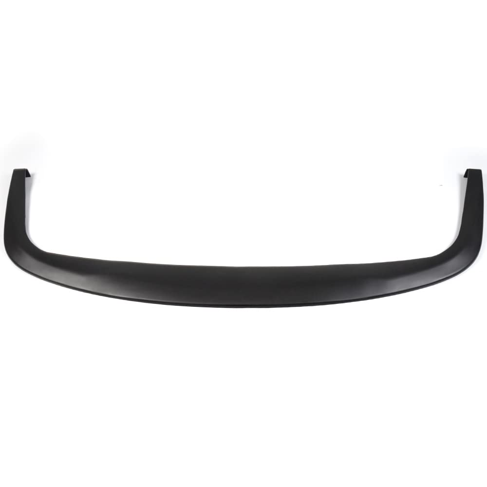 Universal Fit CS Style PP Front Bumper Add on Lip Flat Splitter Plate Under Panel Unpainted Black Spoiler Splitter Valance Chin Bodykit - 67" L x 22" D
