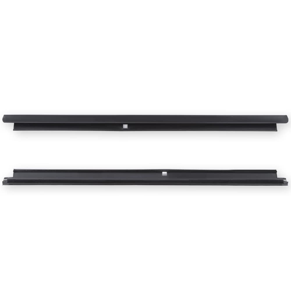 G-PLUS Black Rear Outer Window Sweep Felt Kit Compatible with Chevy Silverado GMC Sierra 1500/2500/3500 2001-2007,Fit Chevy Suburban Avalanche 1500/2500 2002-2006,Fit GMC Yukon 2001-2006 2PCS