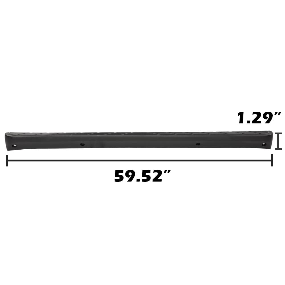 G-PLUS Tailgate Cap Top Protector Molding Trim Compatible with Chevy Silverado GMC Sierra 1500 2007-2013/ Silverado Sierra 2500 3500 2007-2014 (NOT fit 2007 Classic Models) 59.52" Length GM1904104