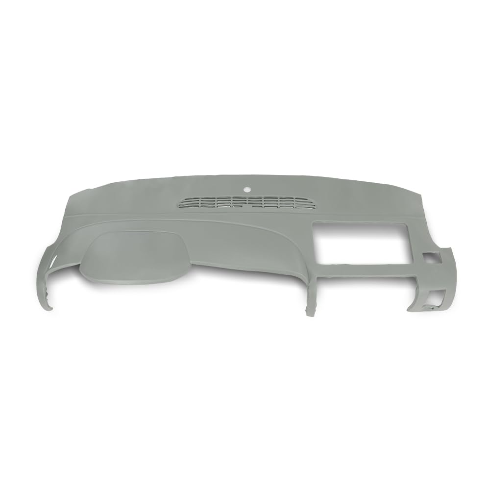 G-PLUS TPE Dash Cover Dashboard Compatible with Chevy Silverado GMC Sierra 2007-2013 Fit Dual Glovebox Style Dashes Gray