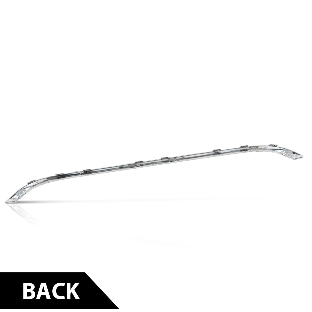 G-PLUS Front Center Bumper Trim Compatible with Chrysler 200 (submodel: C, Limited, LX, S) 2015-2017 68203029AB CH1044120 Chrome