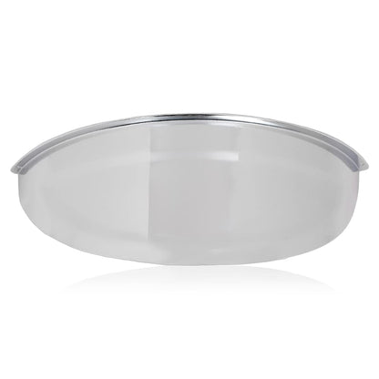 G-PLUS Headlight Headlamp Visors Pair 7" Heavy Duty Chrome Shields Trim Caps