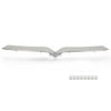 G-PLUS Front Upper Grille Trim Bright Chrome Compatible with Tesla Model X 2016-2020 1047022-00-D, 104702200D Silver ABS
