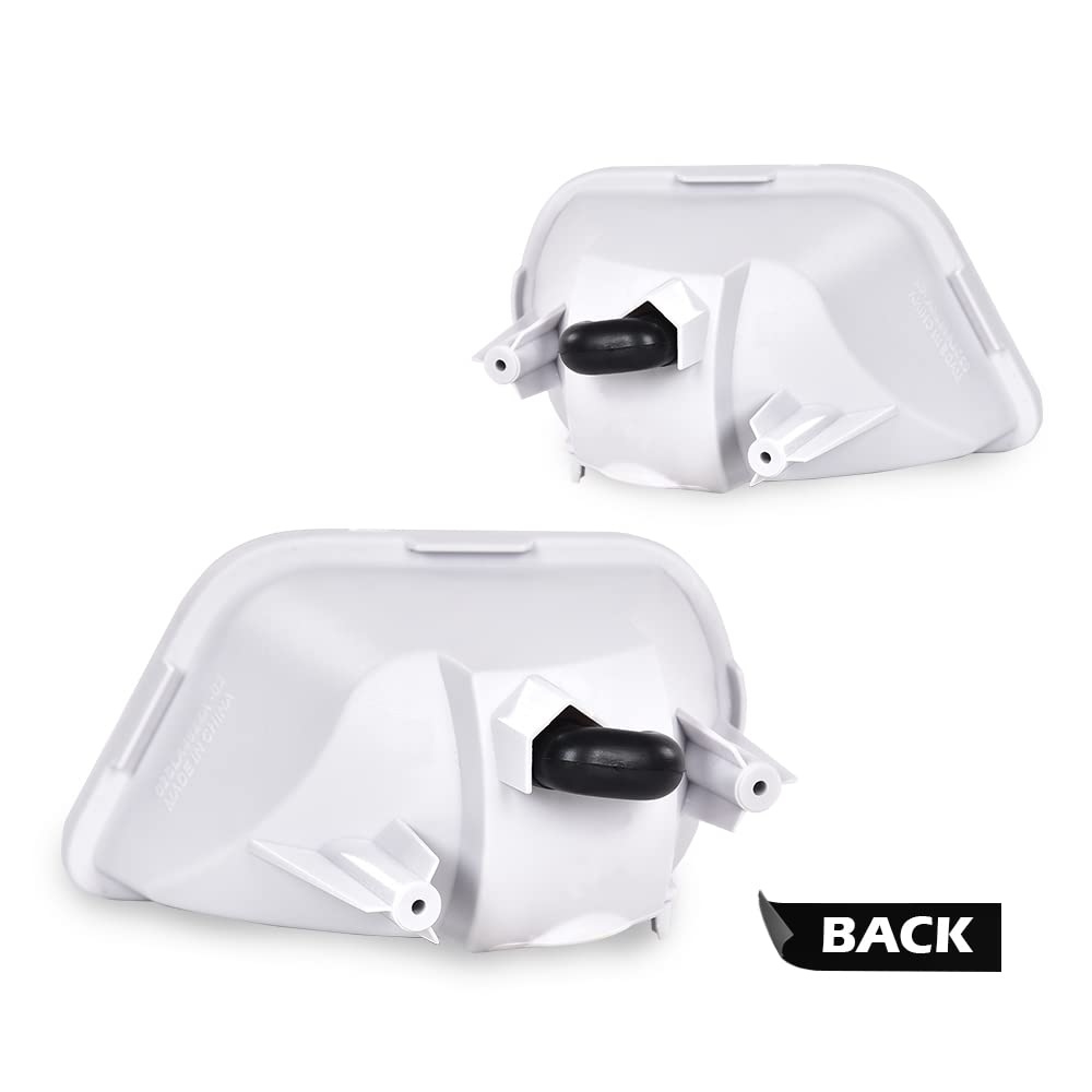 G-PLUS Side Marker Corner Parking Light Compatible With 1998-2002 Pontiac Firebird Trans Am Front Bumper Corner Marker Turn Signal Lamp 10301404 10301405 GM2520177 GM2521177
