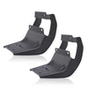 G-PLUS Running Board Mounting Brackets Compatible with Ford F150 2015 2016 2017 2018 2019 2020 2021 2022 Black Rectangular Set of 2
