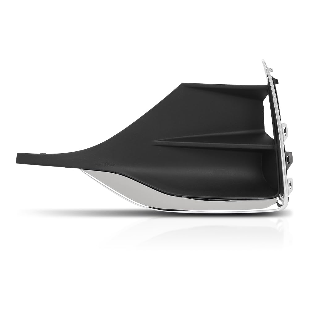G-PLUS Front Left Side Fog Lamp Bezel Insert Compatible with Buick Encore GX 2020 2021 2022 42660271, GM1046137 Chrome Black