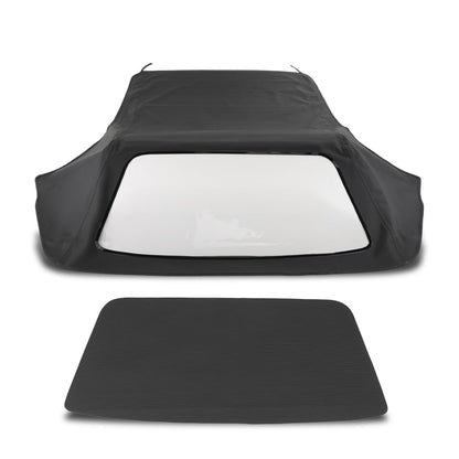 G-PLUS Convertible Soft Top Replacement & Clear Window Compatible with BMW 3-Series E30 Convertible 1986-1993 Black