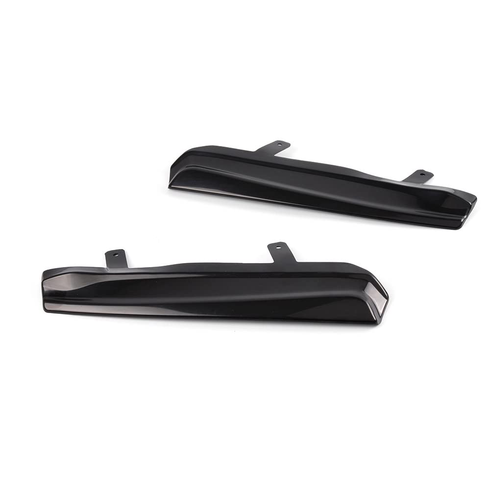 G-PLUS Mean Look Upper Headlight Cover Eyelids Replacement for 1999-2005 VW Compatible with Jetta MK4 1 Pair Black