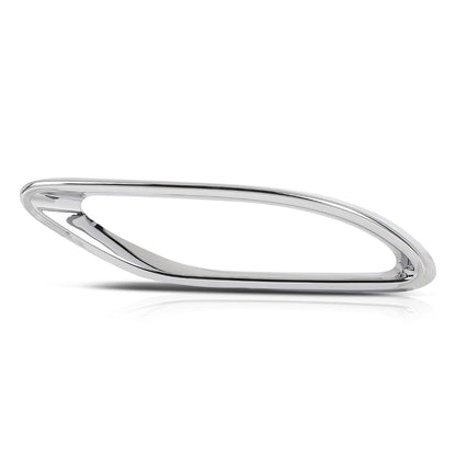G-PLUS Rear Right Bumper Cover Exhaust Pipe Hole Trim Frame, Compatible with Benz E400 A220 E450 E350 E53 2018-2023, Passenger Side, 2058852321, MB1139107