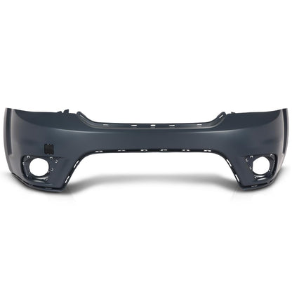 G-PLUS Front Bumper Cover Compatible with Dodge Journey Sport 2011-2018, w/o Headlight Washer, with Towing Hook Cover & Fog Lamp Holes, 5YB55TZZAB, Primed Black