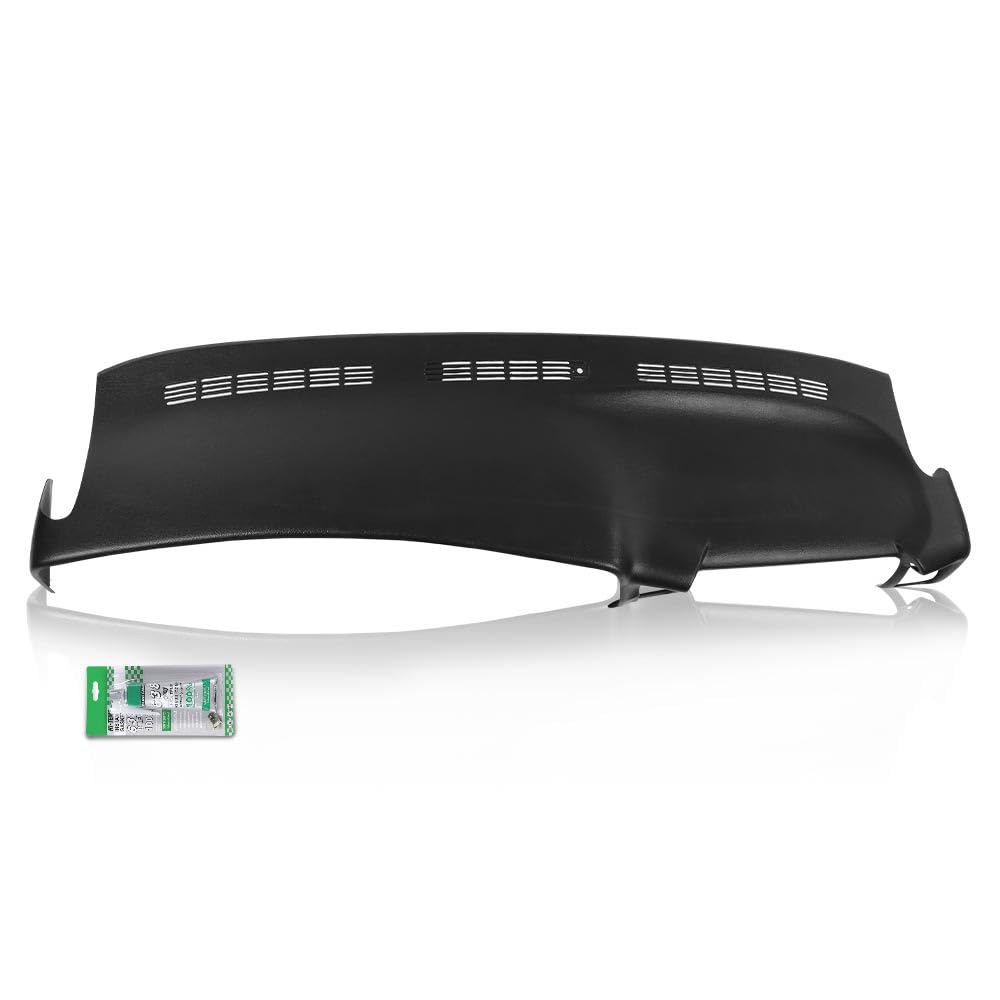 G-PLUS TPE Dashboard Dash Cover Molded Replacement Compatible with Chevy Silverado GMC Sierra 1500 2500 99-06/ Chevy Avalanche Suburban Tahoe GMC Yukon/XL 00-06, NOT Fit 2000 Denali Dash Board Black