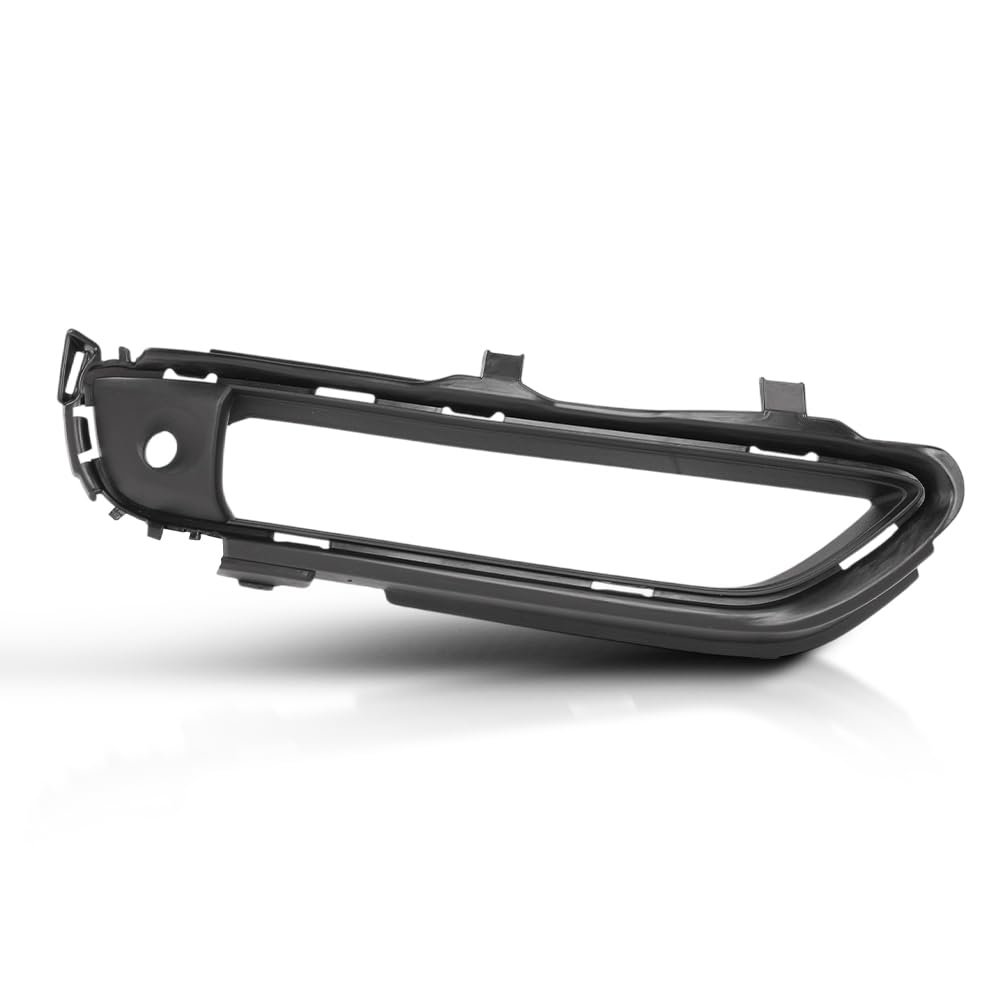 G-PLUS Front Right Side Bumper Face Bar Lower Grill Trim Cover Compatible with Porsche Cayenne Models Base and S Versions 2019-2023; Not Fit Turbo or Sport Design Package Models Black