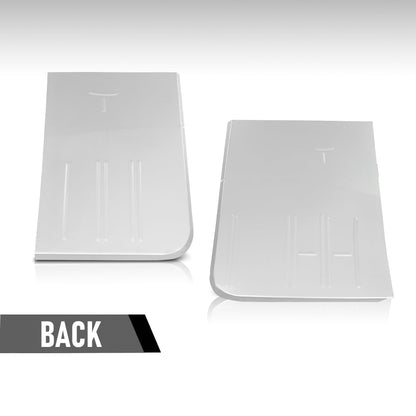 G-PLUS Galvanised Front Floor Mat Fit Ford F100 F150 F250 F350 1967-1979 / Bronco 1978-1979 1st Row Truck Accessories Cargo Liners All Weather Protection 2PCS Sliver Alfombras para Carro