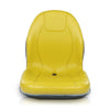 G-PLUS High Back Tractor Seat Compatible with John Deere Compact Utility Tractors: 655, 755, 756, 855 for 2305, 2320, 2520, 2720, Might Have to Replace Existing Kill Switch Yellow