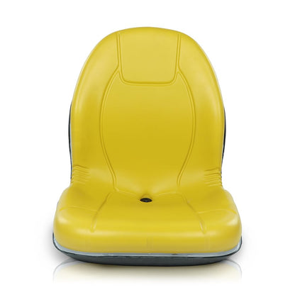 G-PLUS High Back Tractor Seat Compatible with John Deere Compact Utility Tractors: 655, 755, 756, 855 for 2305, 2320, 2520, 2720, Might Have to Replace Existing Kill Switch Yellow