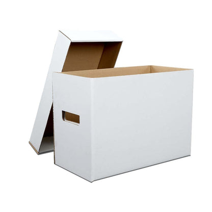 G-PLUS Comic Book Storage Comic Book Box Holds 150-175 Comics Collapsible and Stackable Short Box 10 Pack Moistureproof Stackable Archival Cardboard