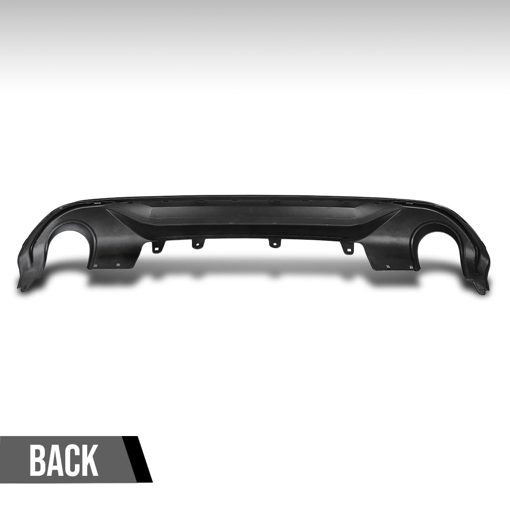 G-PLUS Rear Diffuser Compatible with BMW F48 F49 X1 Base Model 2016 2017 2018 2019 2020 2021, Only Fit Base Model, Not Fit M Sport Rear Bumper Diffuser Lip Gloss Black