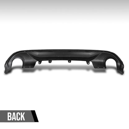 G-PLUS Rear Diffuser Compatible with BMW F48 F49 X1 Base Model 2016 2017 2018 2019 2020 2021, Only Fit Base Model, Not Fit M Sport Rear Bumper Diffuser Lip Gloss Black