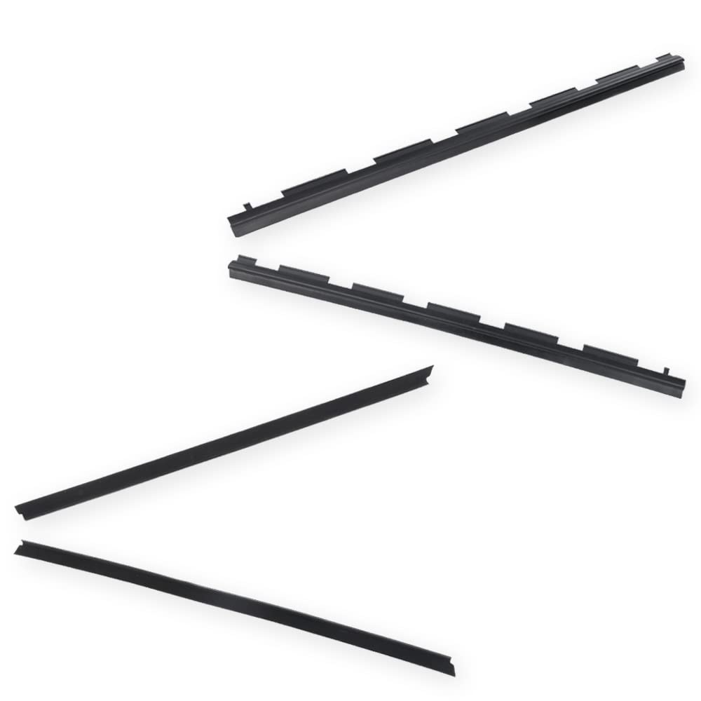 G-PLUS Inner & Outer Window Sweep Felt Seal Weatherstrip Kit Compatible with Chevy Blazer 1992-1994/Fit Chevy C/K 1500 Truck 1988-1999/Fit GMC C/K 1500 Truck 1988-1999 Door Window Belt Weatherstrip