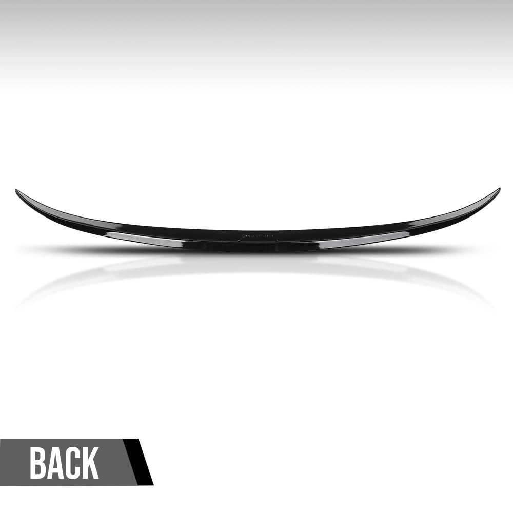 G-PLUS Rear Trunk Spoiler Wing Compatible with BMW F10 5 Series 4 Door Sedan Model 2011 2012 2013 2014 2015, Fit BMW F10 M5 Sedan 2011 2012 2013 2014 2015, Not Fit Wagon Model Glossy Black