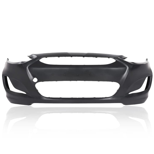 G-PLUS Front Bumper Cover Compatible with Hyundai Accent 2014 2015 2016 2017 HY1000201 865111R010 Fit Sedan & Hatchback Models Black Primered