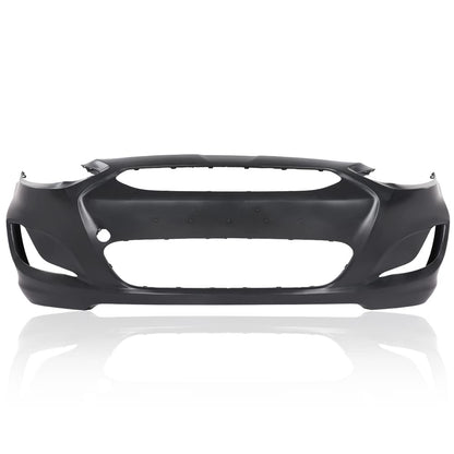 G-PLUS Front Bumper Cover Compatible with Hyundai Accent Sedan/Hatchback 2014 2015 2016 2017, HY1000201 865111R010, Black Primered