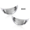 G-PLUS Headlight Headlamp Visors Pair 7" Heavy Duty Chrome Shields Trim Caps