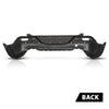 G-PLUS Rear Bumper Cover Fascia, Compatible with Jeep Cherokee 2014-2018, Fit Models with Park Assist Sensor Holes, CH1100A03, 187-01816E