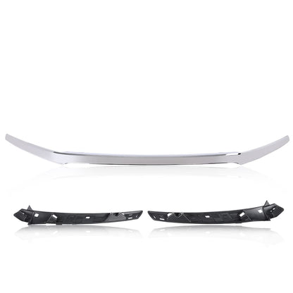 G-PLUS Upper Grille Trim Chrome Compatible with Honda Pilot 2016 2017 2018 71150TG7A00, HO1217108