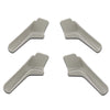 G-PLUS RV Rain Gutter Spout Long Version Left and Right Grey Gutter Spout 3 1/2" Long 4pcs
