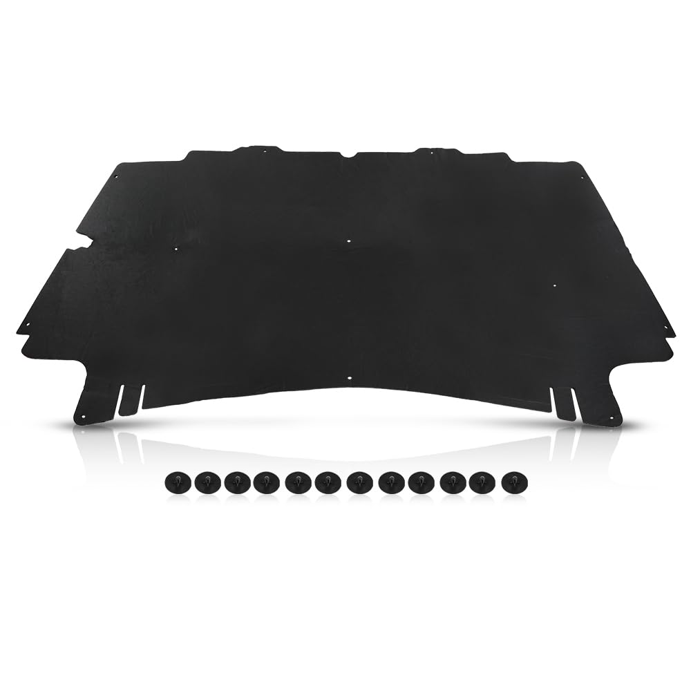 G-PLUS Hood Insulation Pad 1/2" Heat Blanket & Clips Compatible with Dodge Ram 1500 2002-2008/Fit Dodge Ram 2500 3500 2003-2009
