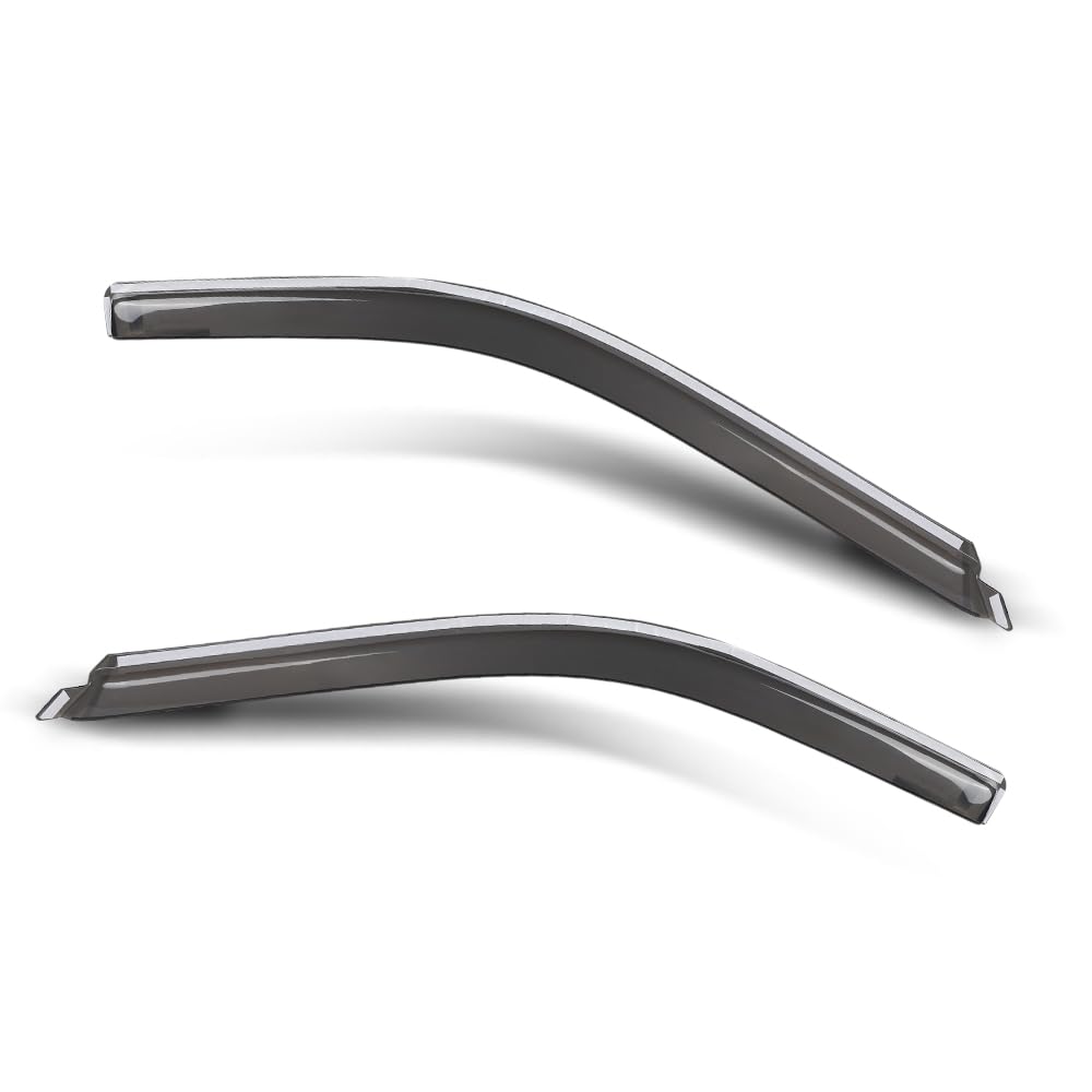 G-PLUS in-Channel Auto Vent Window Visor Compatible with Dodge Ram 1500 2009-2018 Fit Dodge Ram 2500 3500 Standard Cab 2010-2025 2PCS Smoky