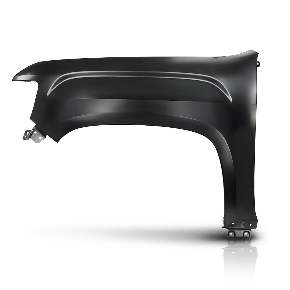 G-PLUS Fender Primed Steel Front Left Driver Side Compatible with GMC Canyon 2015 2016 2017 20108 2019 2020 2021 2022 GM1240405, 23354492 Black