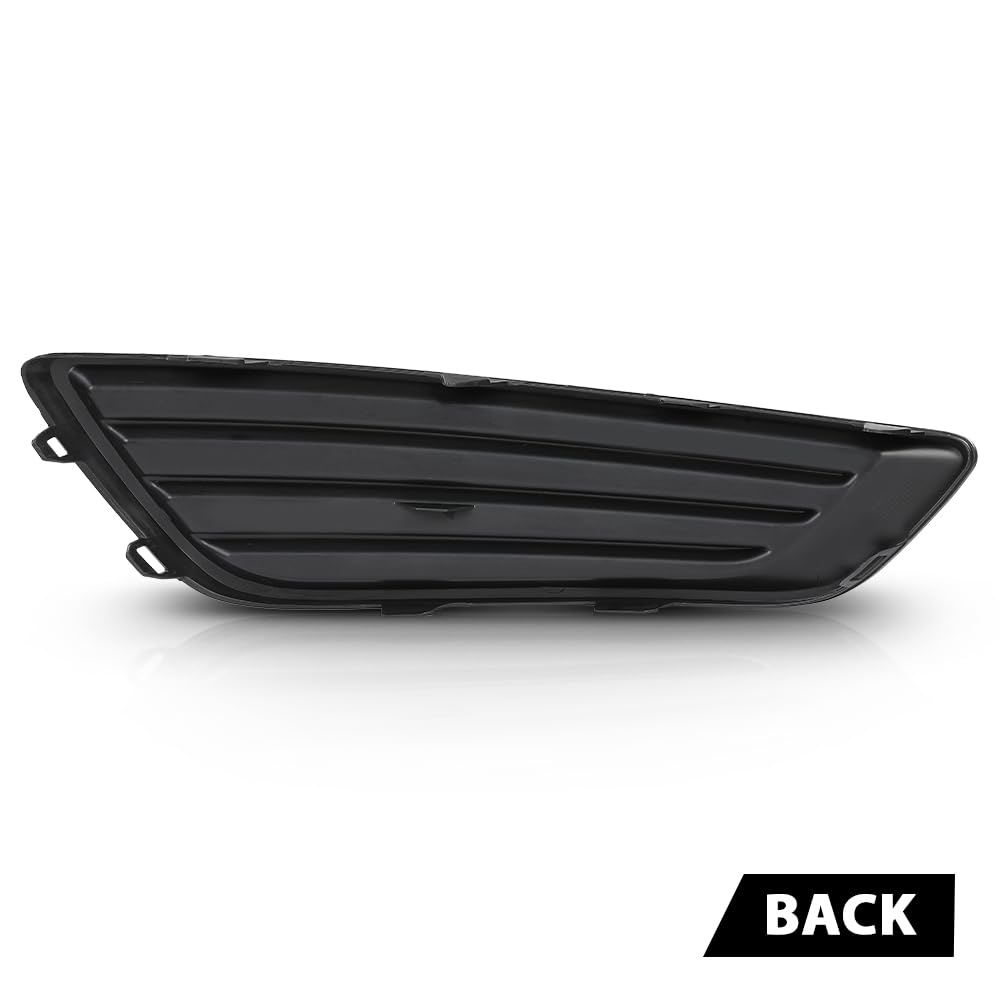 G-PLUS Front Left Fog Light Cover, Compatible with Ford Focus S 2015-2017/ Focus SE 2018, Driver Side, F1EZ17B814B, FO1038150