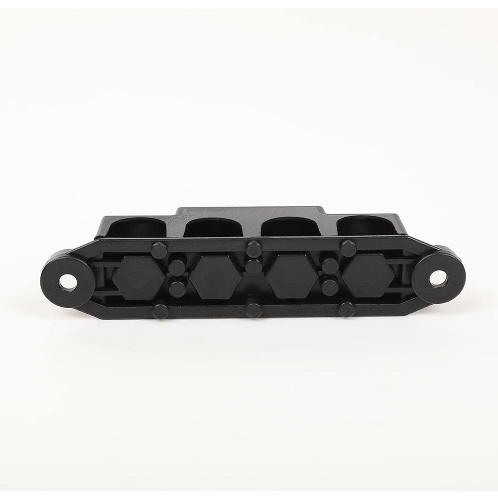G-PLUS 4 Post Power Distribution Block Bus Bar with Cover, Busbar Power Battery Terminal Distribution Block 5/16" Posts 12V 250A, 4 Post Busbar Power Distribution Block Black
