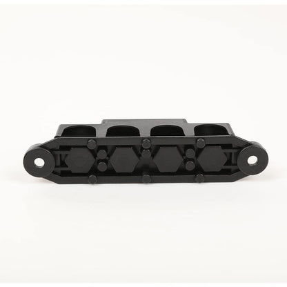 G-PLUS 4 Post Power Distribution Block Bus Bar with Cover, Busbar Power Battery Terminal Distribution Block 5/16" Posts 12V 250A, 4 Post Busbar Power Distribution Block Black