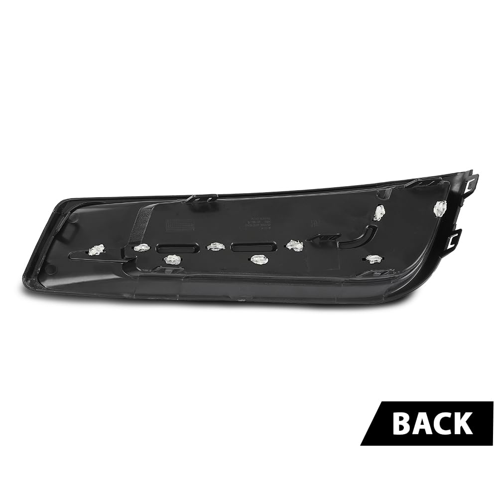 G-PLUS RH Right Fog Light Cover Compatible with Cadillac XTS 2013-2017 GM1039153, 20901631 Chrome Black
