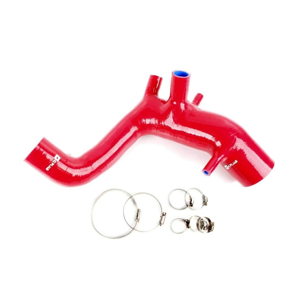 G-PLUS Silicone Induction Intakepipe Hose Kit Clamps Compatible with Audi TT VW Golf Beetle 1.8 Turbo, Red