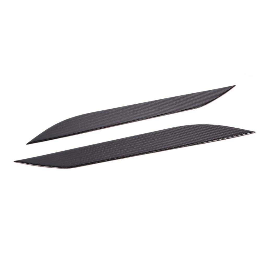 G-PLUS Carbon Fiber Headlight Eyelids Eyebrows Covers Compatible with Nissan 350Z Z33 Fairlady Z Coupe 2003-2009, Left & Right Black