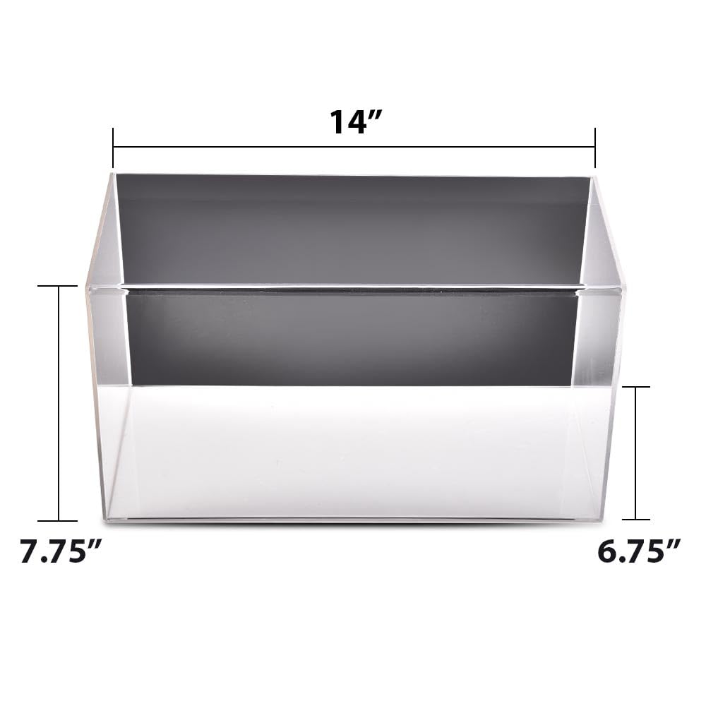 G-PLUS Clear Boxing Glove UV-Protected Display Case Acrylic Wall Mount Horizontal Show Case Display Case Full Size (Not Fit Vertical Hanging)