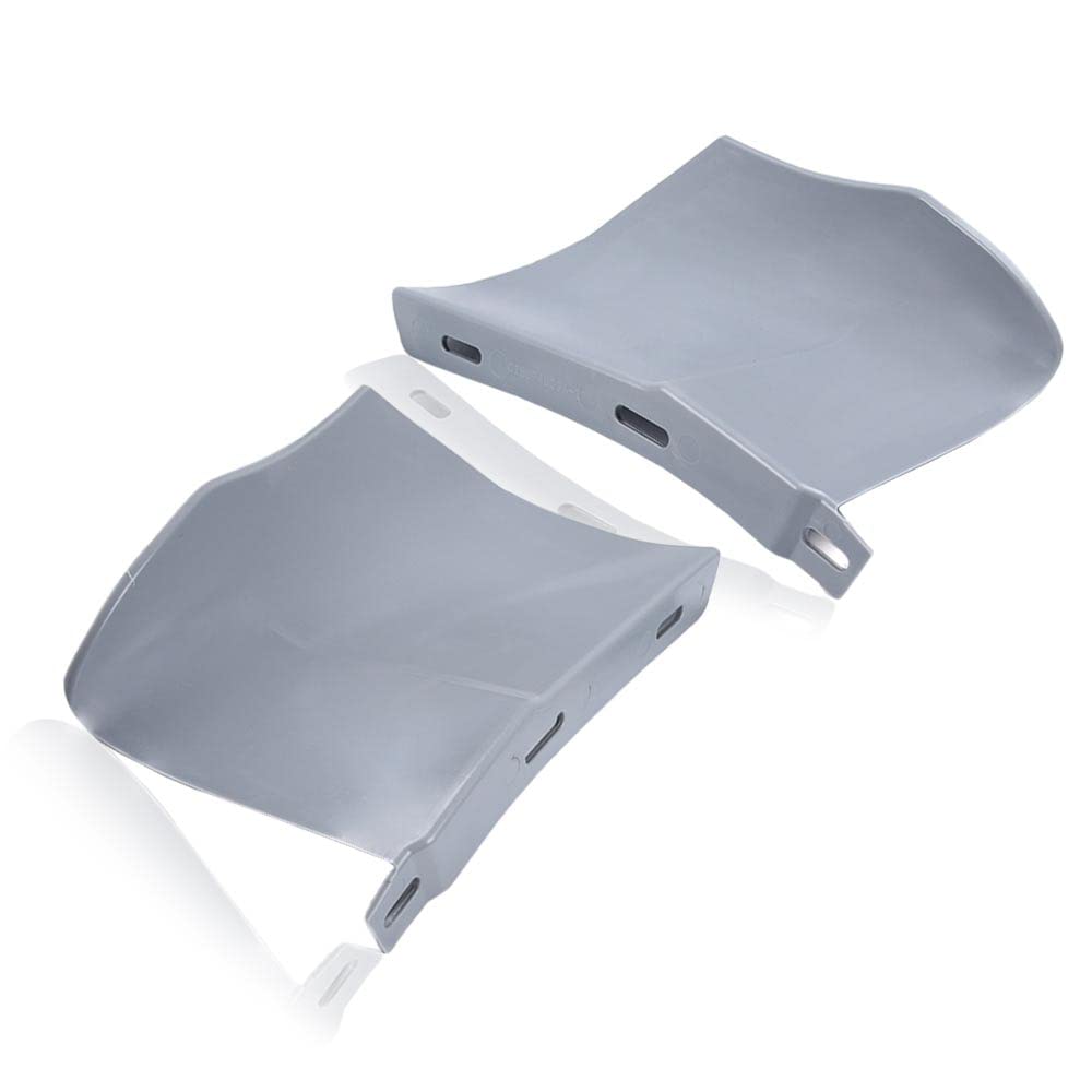 G-PLUS Rear Bumper Quarter Panel Fillers Kit Compatible With Chevy Caprice/Impala 1986-1990 ABS Plastic- Primed,Grey