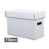 G-PLUS Comic Book Storage Comic Book Box Holds 150-175 Comics Collapsible and Stackable Short Box 10 Pack Moistureproof Stackable Archival Cardboard