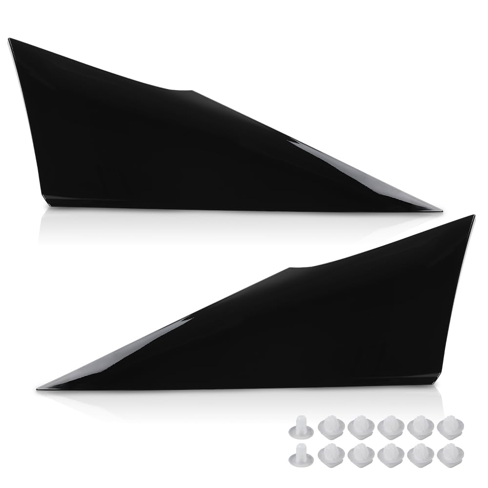 G-PLUS Rear Quarter Moldings Left and Right Side Compatible with Toyota Prius 2016-2021 62505-47012 62506-47012 Glossy Black