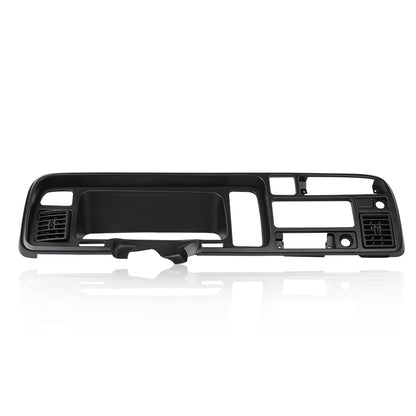 G-PLUS Dash Bezel Radio Trim Panel Compatible with Dodge Ram 1994-1997 Surround Dashboard Instrument Cover 55114870-1 (Black ABS Plastic)