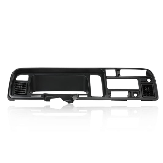G-PLUS Dash Bezel Radio Trim Panel Compatible with Dodge Ram 1994-1997 Surround Dashboard Instrument Cover 55114870-1 (Black ABS Plastic)